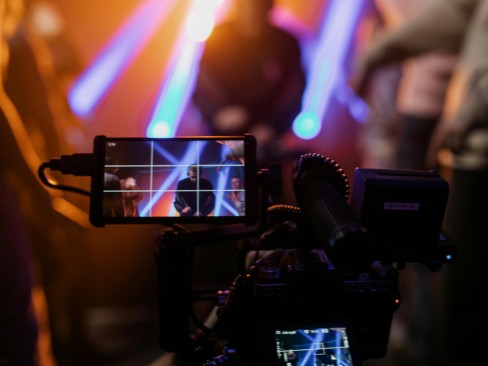 Recording video of a band playing music